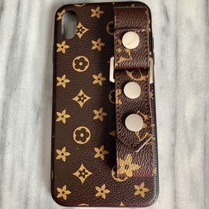 Leather Hand Strap iPhone XS Max Case